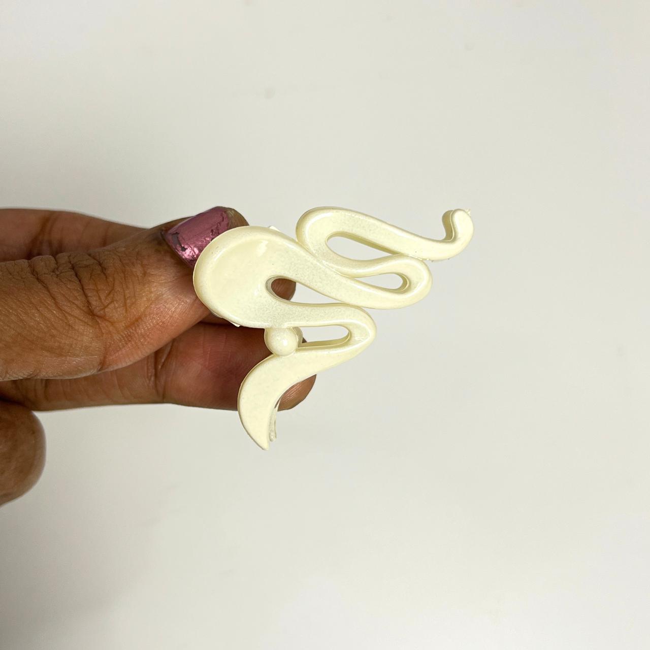 Abstract Curve Mini Claw Hair Clip - Small