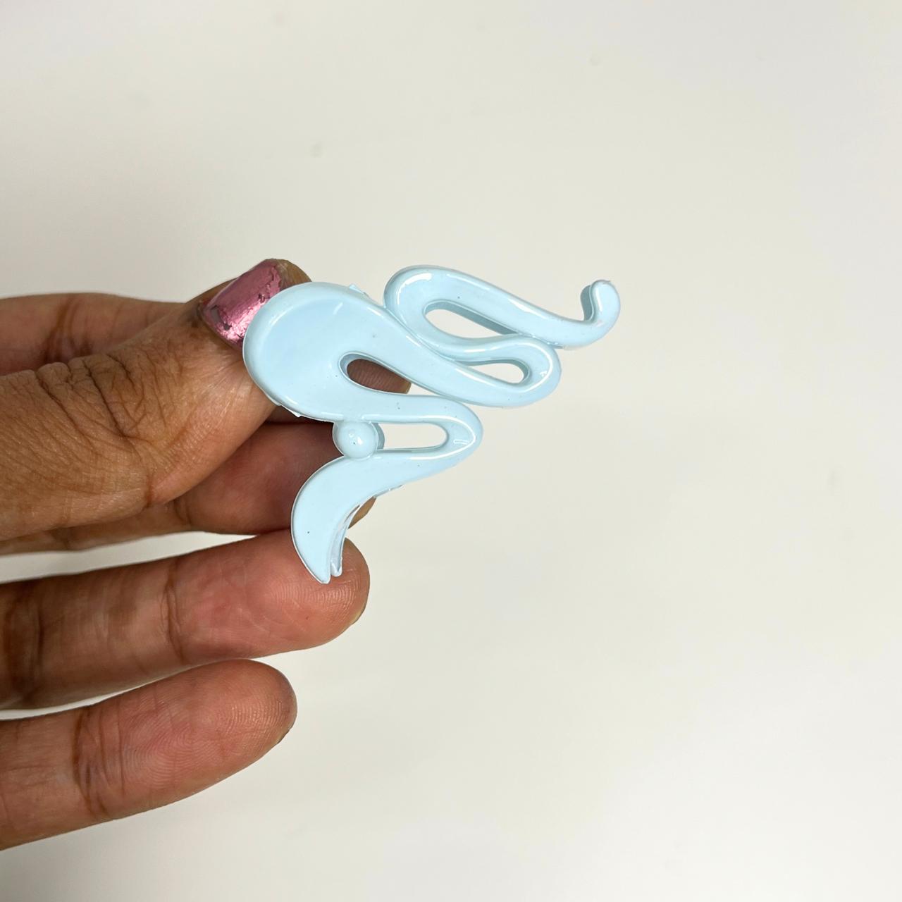 Abstract Curve Mini Claw Hair Clip - Small