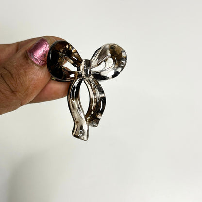 Mini Bow Shape Pastel Claw Hair Clip - Small