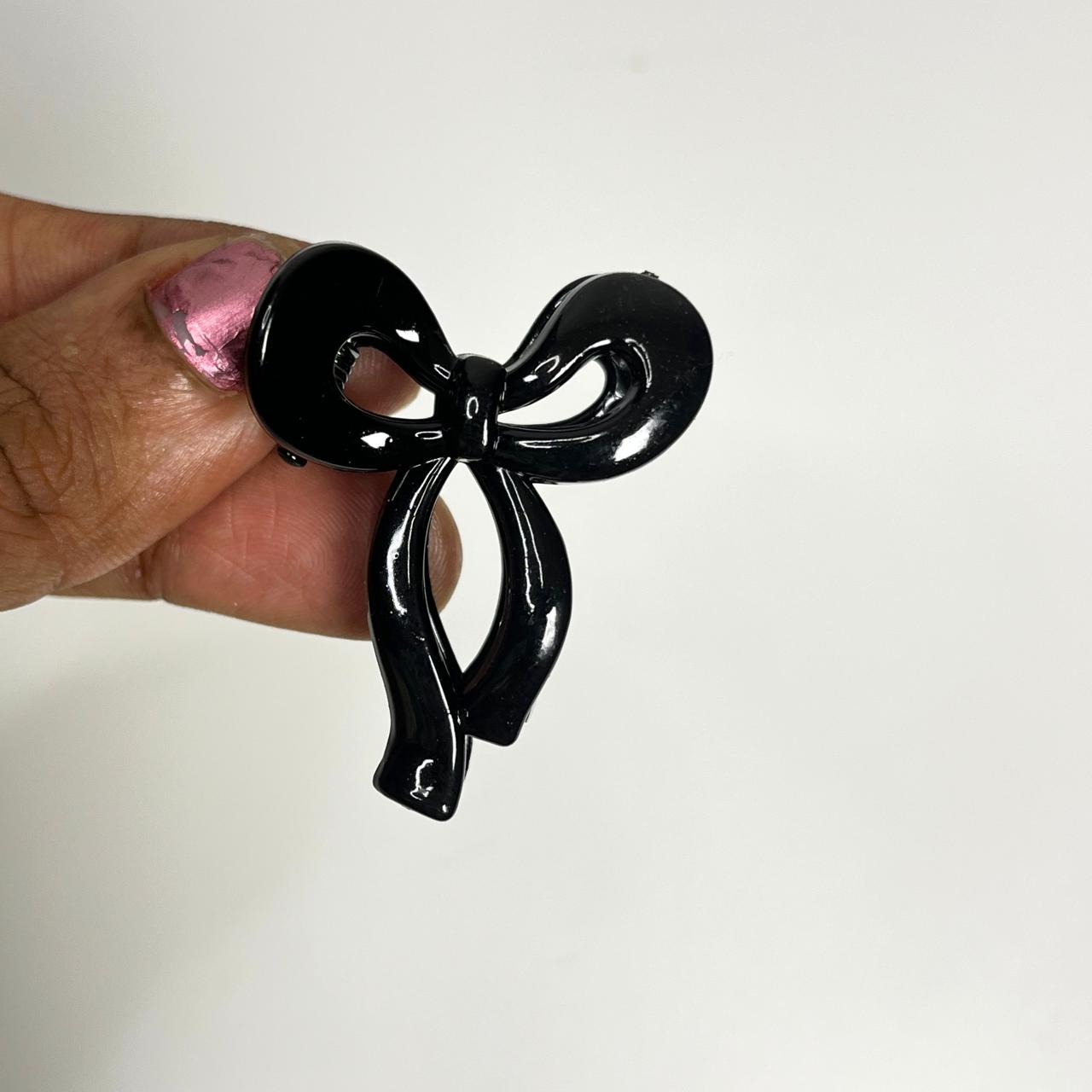Mini Bow Shape Pastel Claw Hair Clip - Small