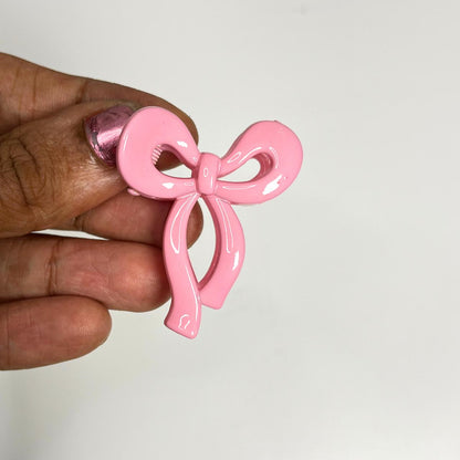Mini Bow Shape Pastel Claw Hair Clip - Small