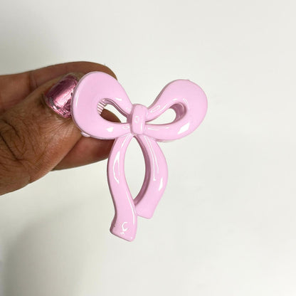 Mini Bow Shape Pastel Claw Hair Clip - Small