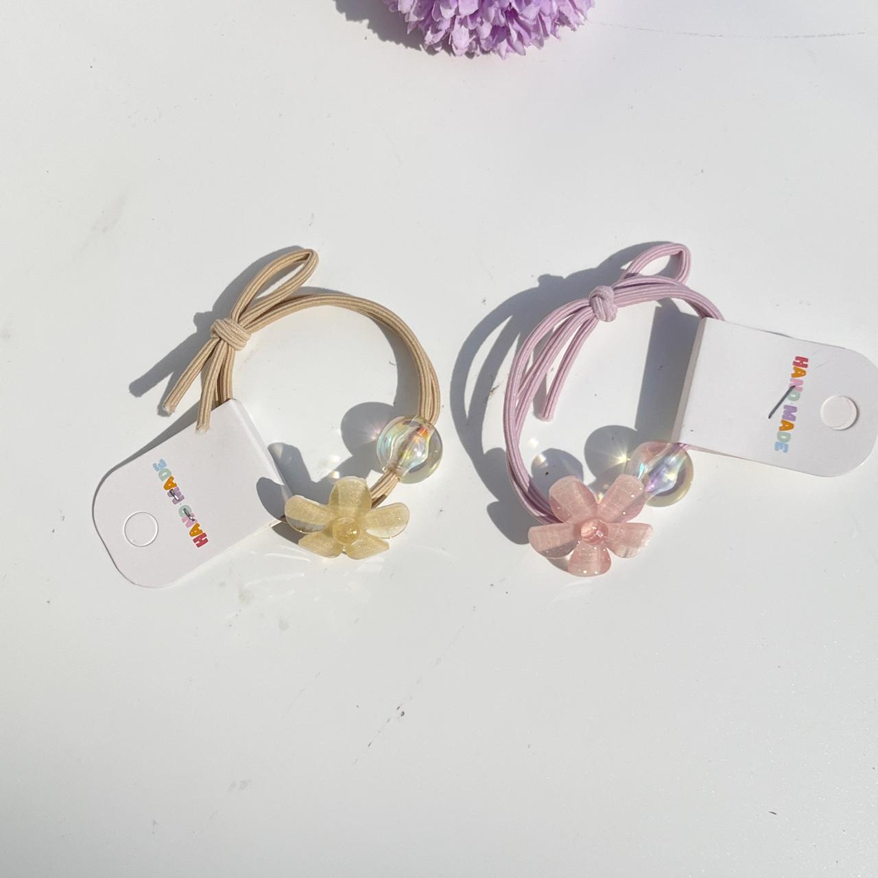 Floral Pearl Elastic Hair Tie (Pack of 1)