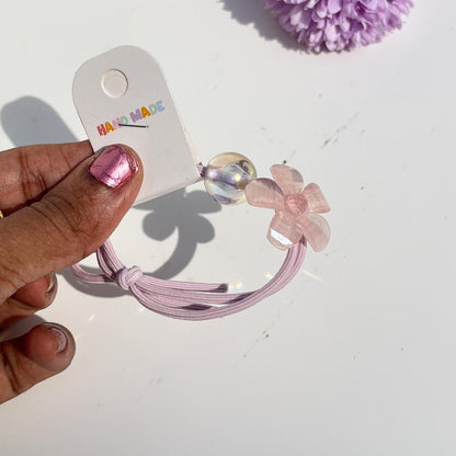 Floral Pearl Elastic Hair Tie (Pack of 1)