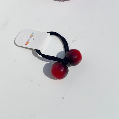 Cherry Bead Elastic Hair Tie (Pack of 1)