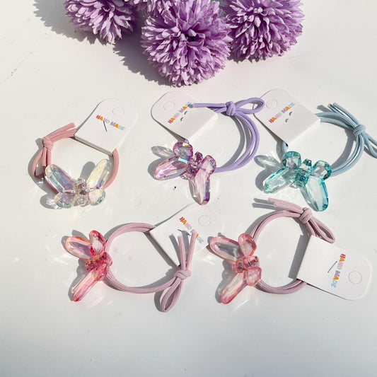 Crystal Butterfly Elastic Hair Tie (Pack of 1)