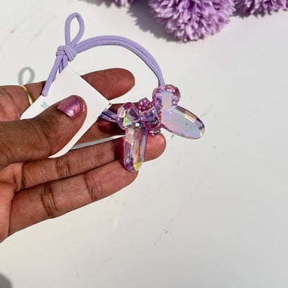 Crystal Butterfly Elastic Hair Tie (Pack of 1)