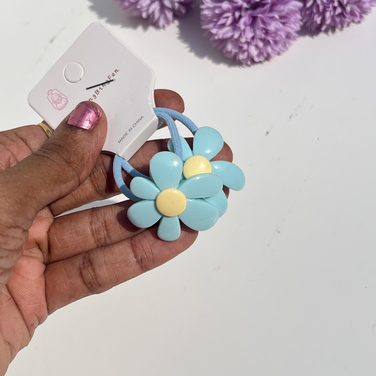 Daisy Flower Elastic Hair Ties (Set of 2)