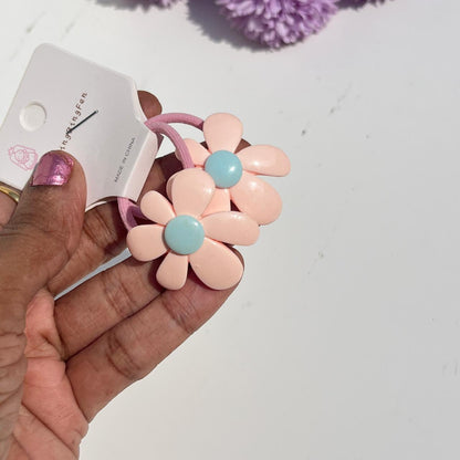 Daisy Flower Elastic Hair Ties (Set of 2)