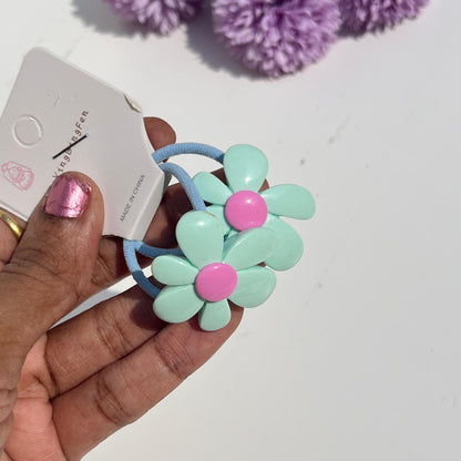 Daisy Flower Elastic Hair Ties (Set of 2)