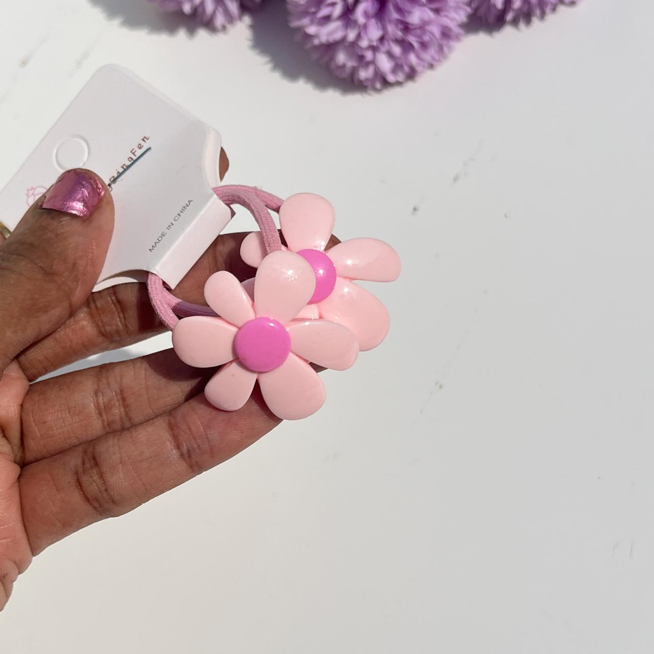 Daisy Flower Elastic Hair Ties (Set of 2)