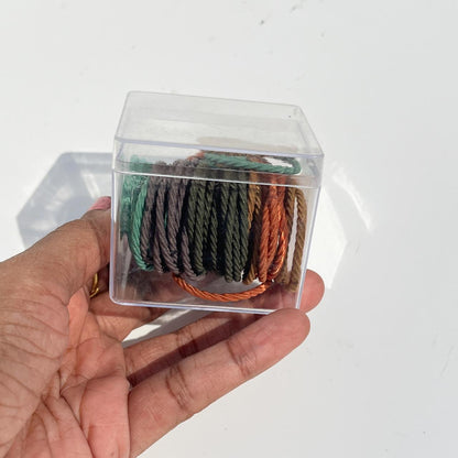 Twisted Rope Elastic Hair Bands Set