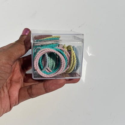 Twisted Rope Elastic Hair Bands Set