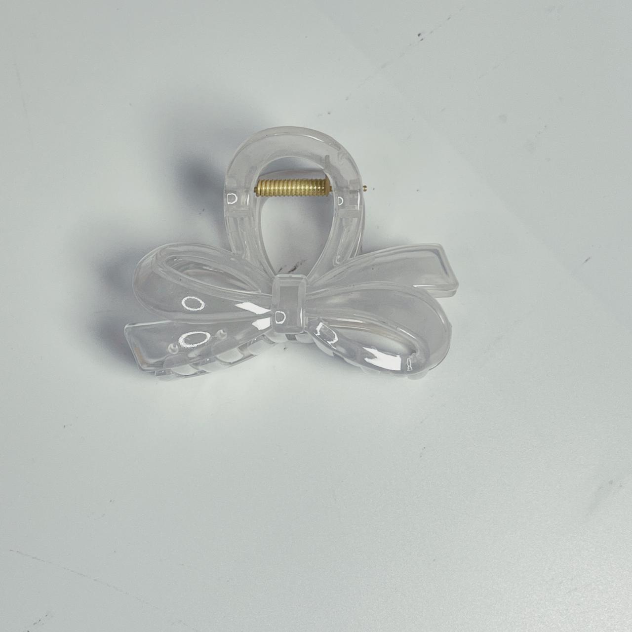Glossy Bow Claw Clip - Medium