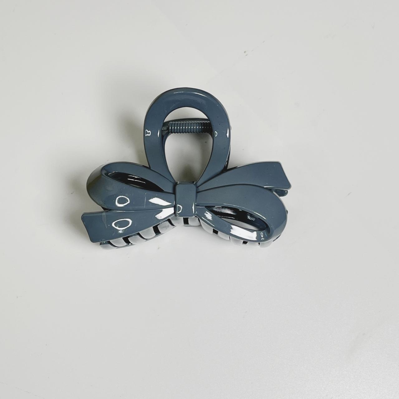 Glossy Bow Claw Clip - Medium
