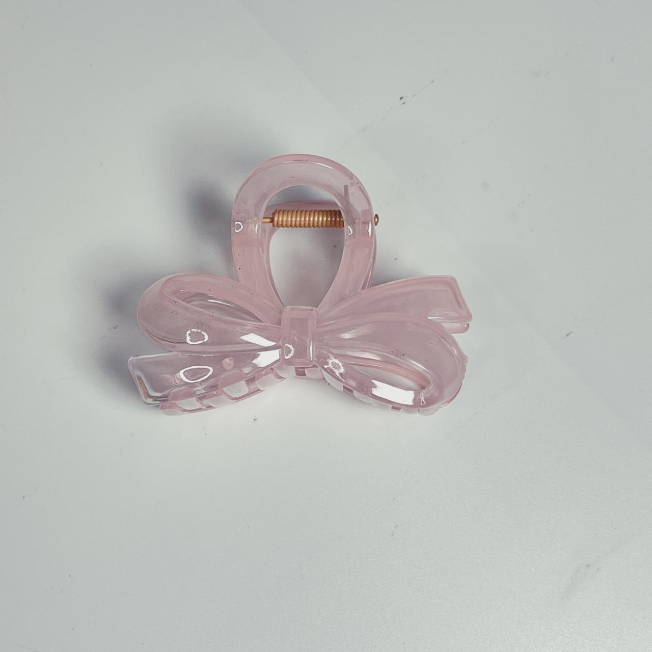 Glossy Bow Claw Clip - Medium