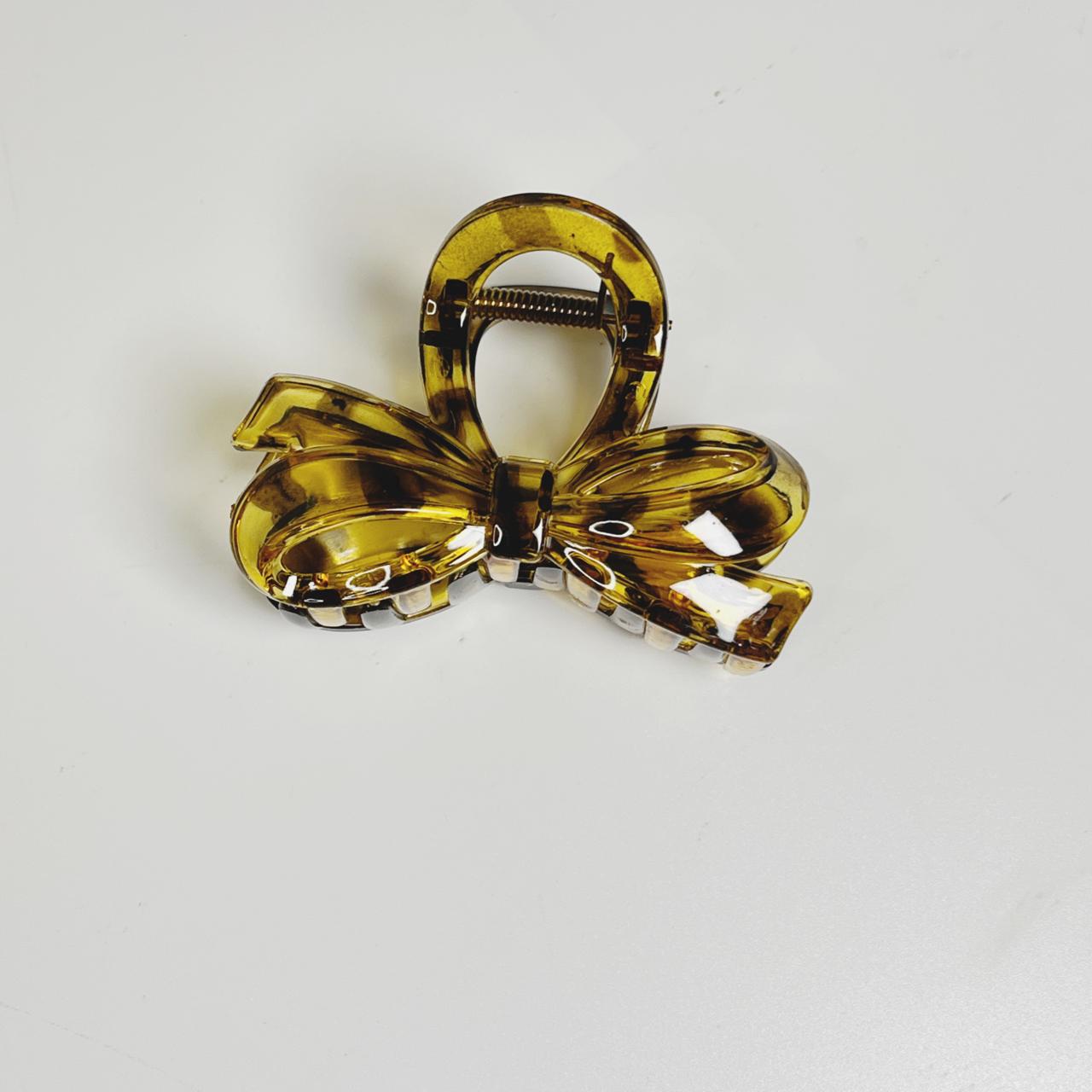 Glossy Bow Claw Clip - Medium