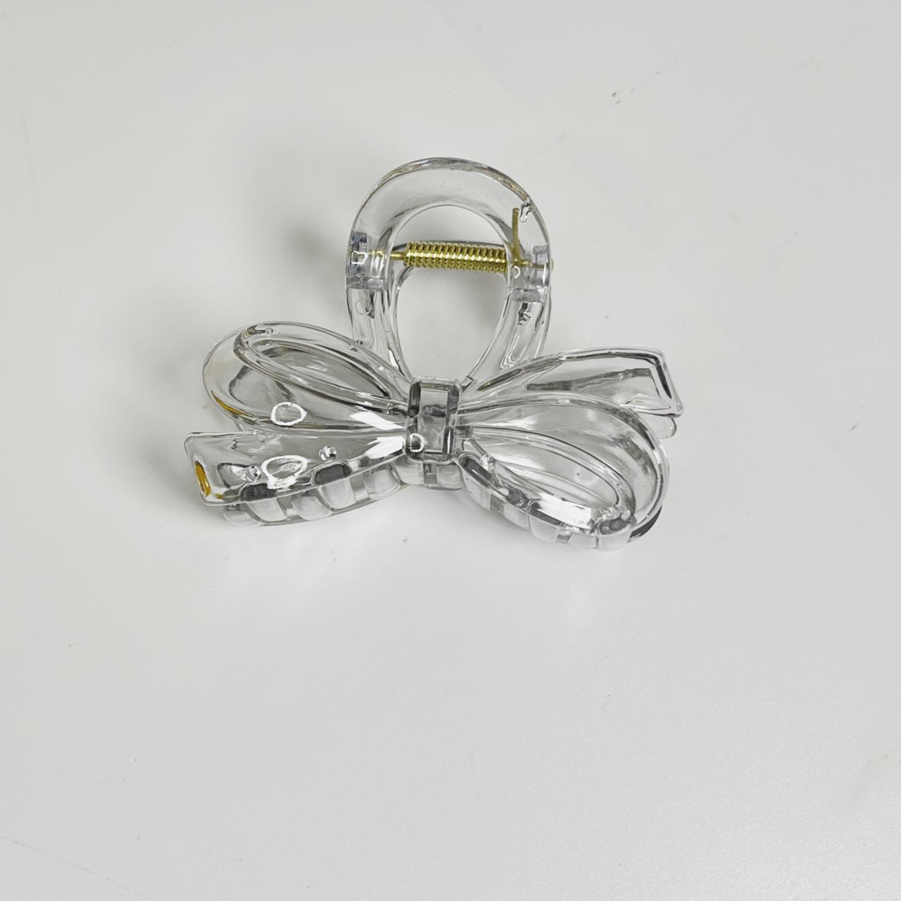 Glossy Bow Claw Clip - Medium