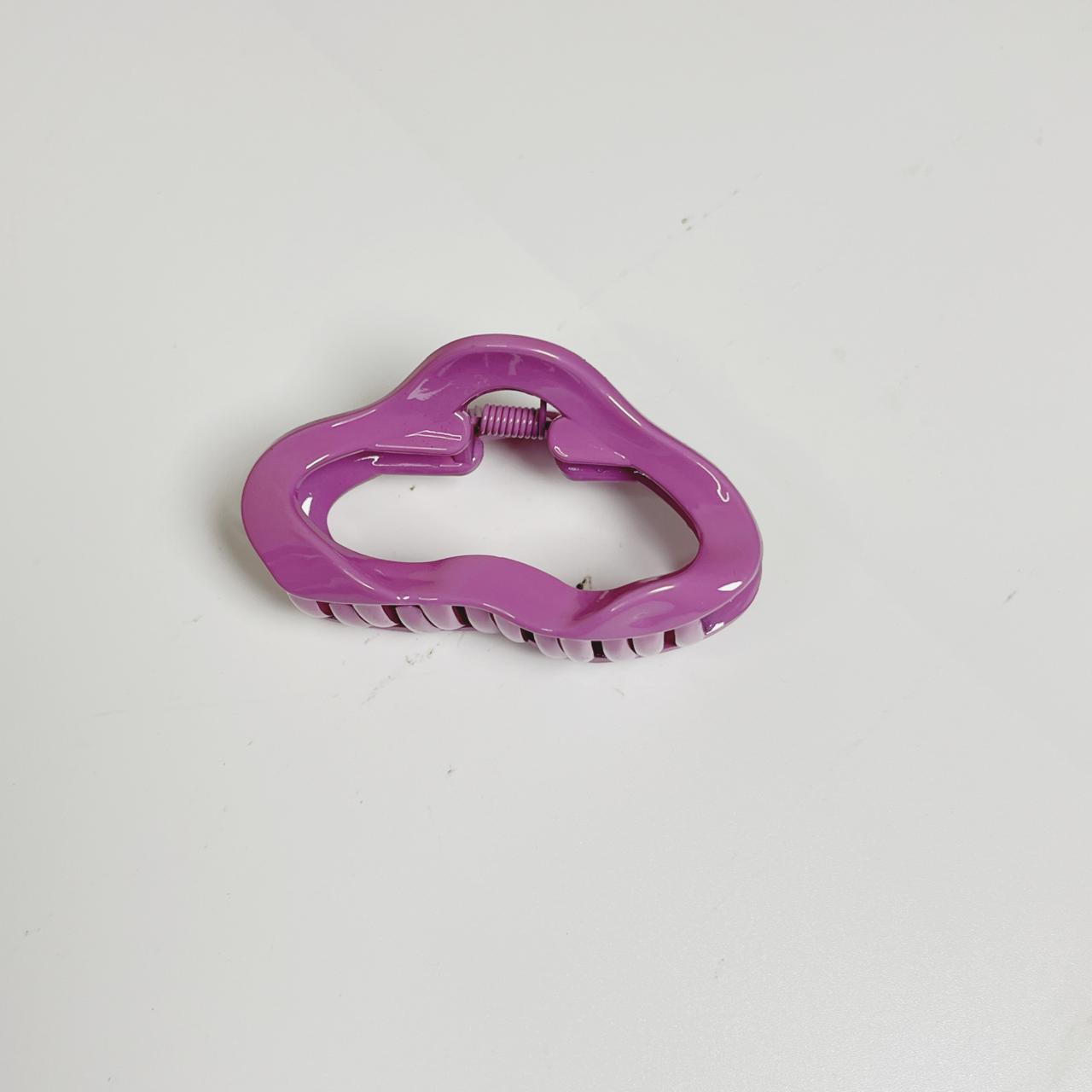 Pastel Abstract Wave Claw Clip - Medium