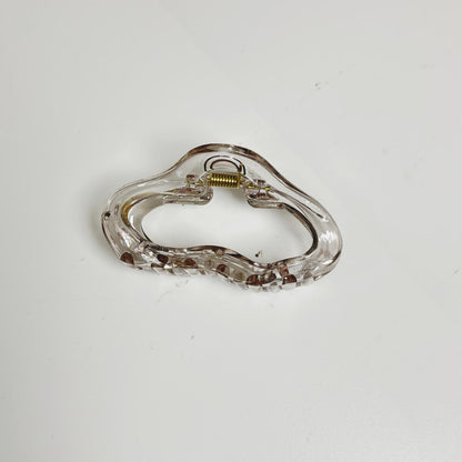 Pastel Abstract Wave Claw Clip - Medium