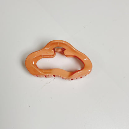 Pastel Abstract Wave Claw Clip - Medium