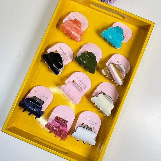 Pastel Mini Cloud Claw Clips