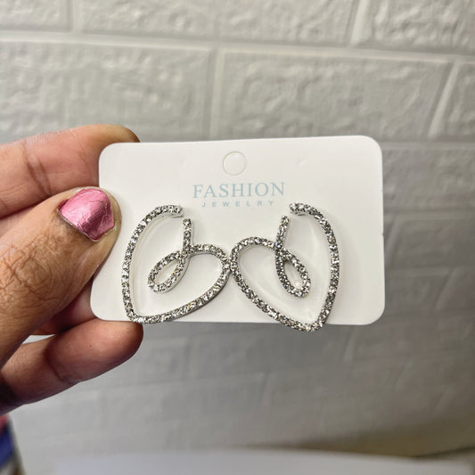 Pinterest Sweetheart Crystal Earrings