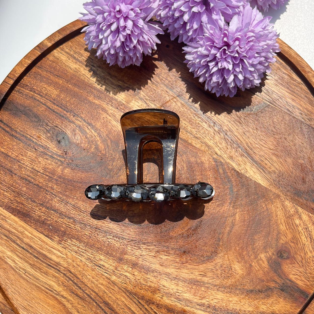Crystal Edge Luxe Claw Clips - Medium