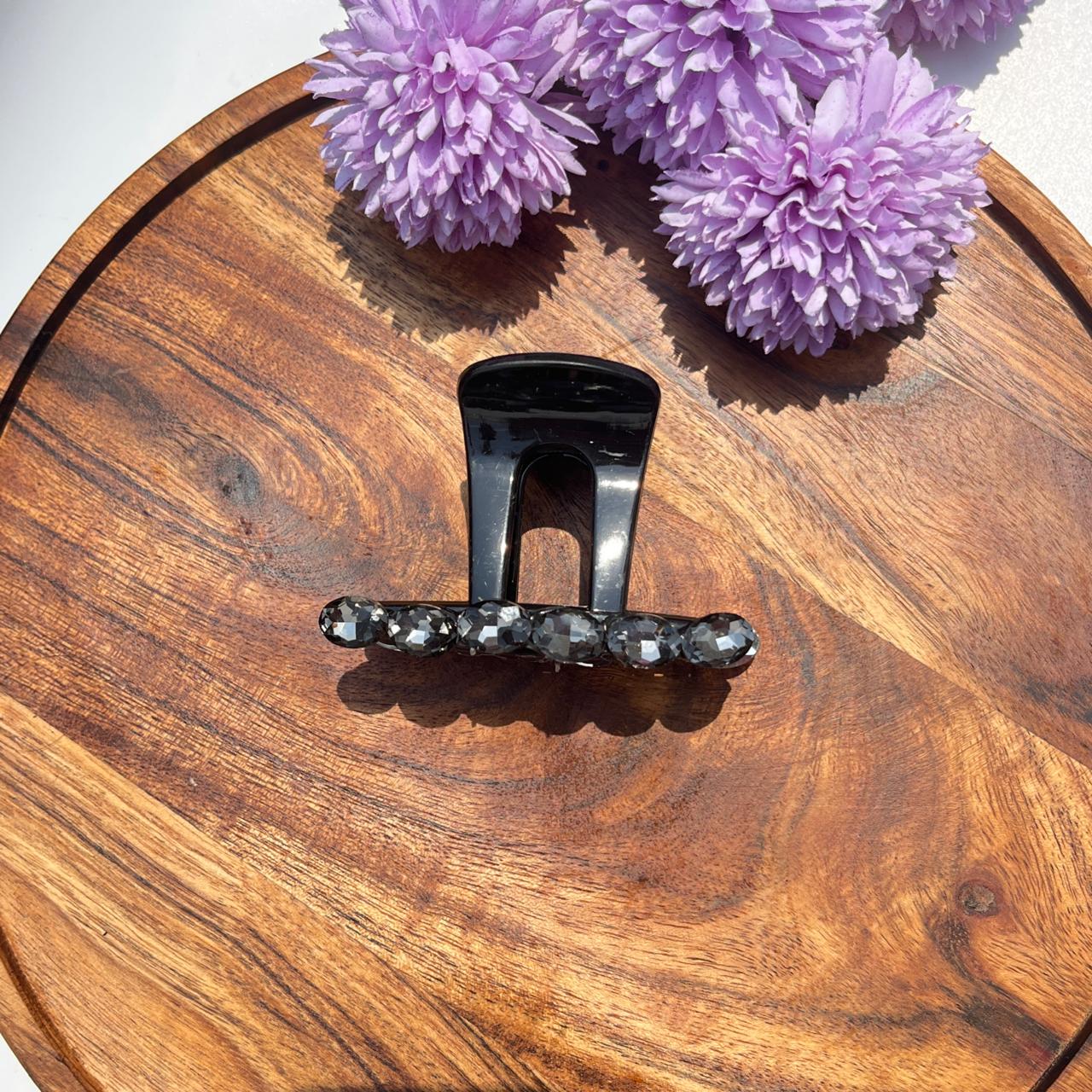 Crystal Edge Luxe Claw Clips - Medium