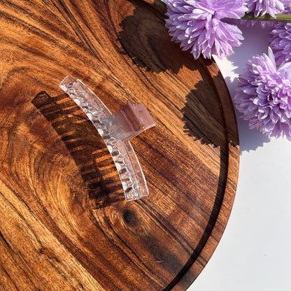 Clear Luxe Jelly Claw Clips