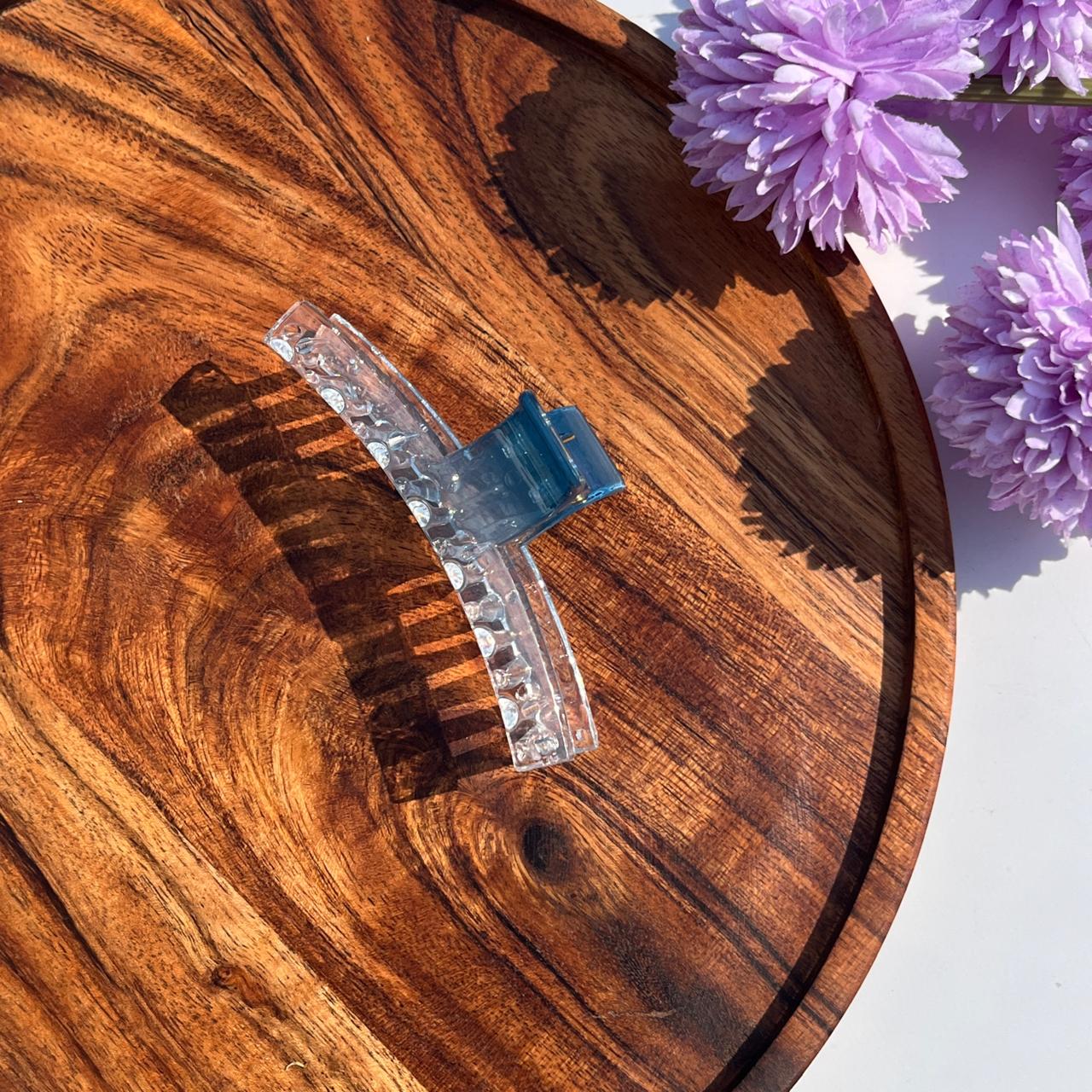Clear Luxe Jelly Claw Clips