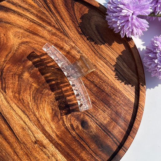 Clear Luxe Jelly Claw Clips