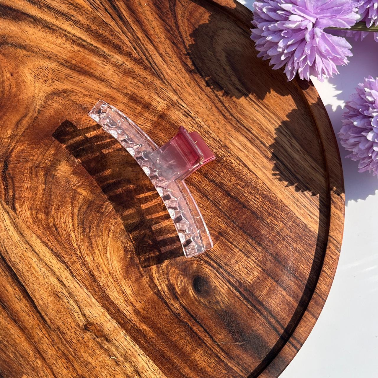 Clear Luxe Jelly Claw Clips