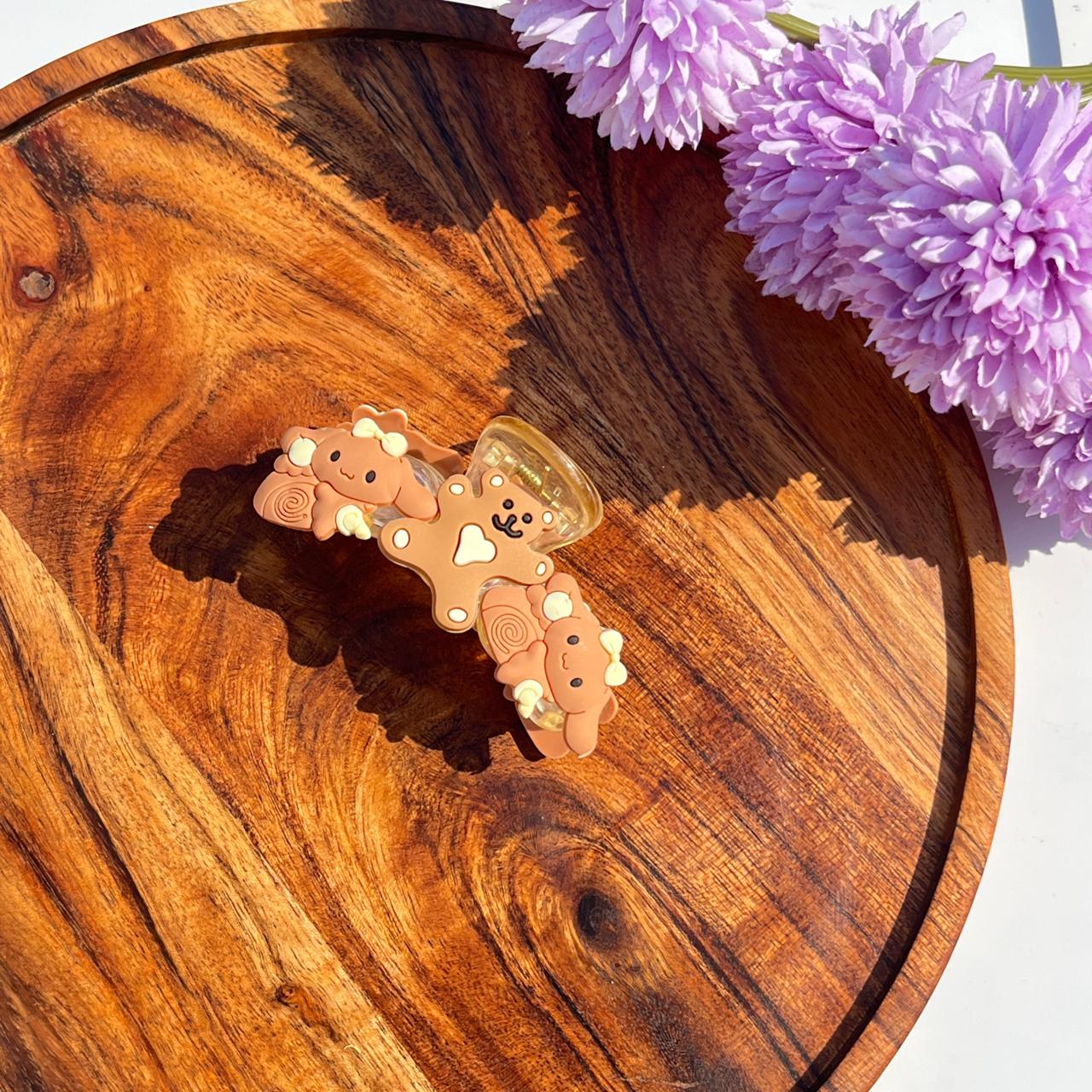 Cute Bear designs Cartoon Claw Clip (Medium)