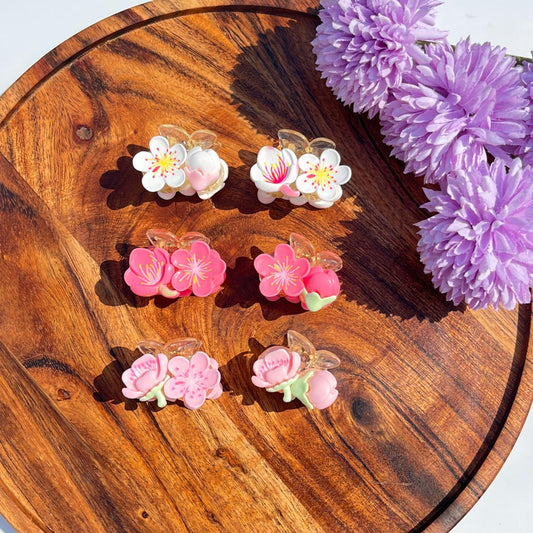 Blossom Garden Floral Claw Clip - Small