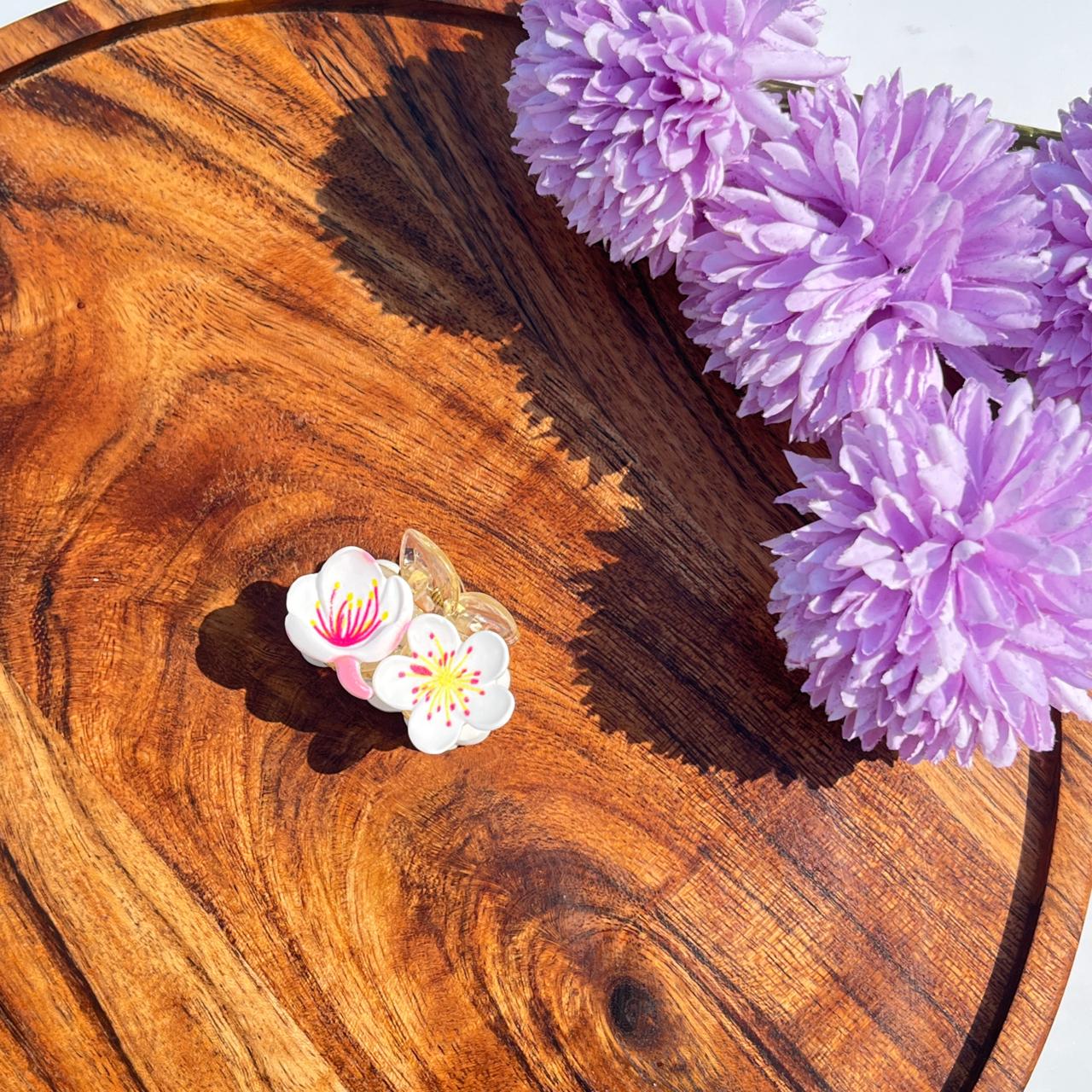 Blossom Garden Floral Claw Clip - Small