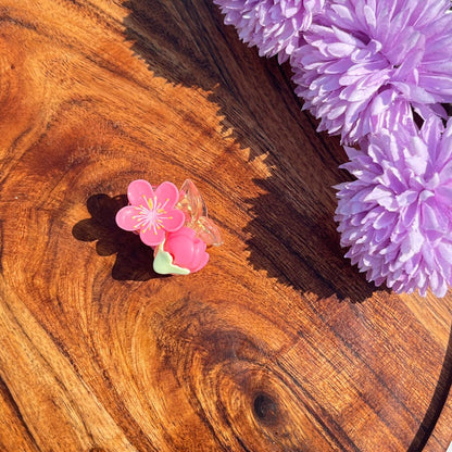 Blossom Garden Floral Claw Clip - Small