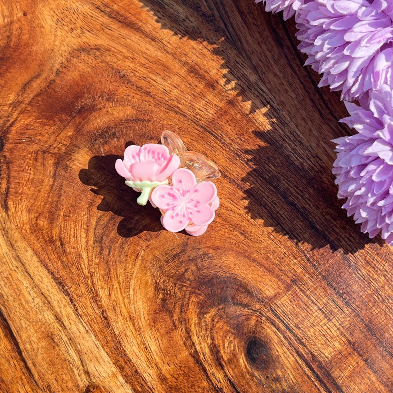 Blossom Garden Floral Claw Clip - Small