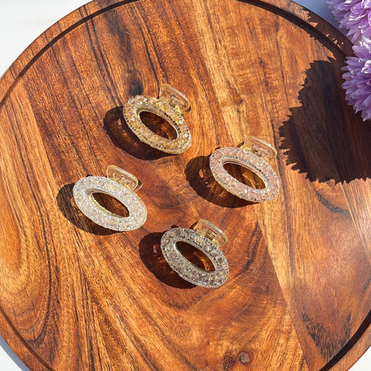 Halo Crystal Claw Clip