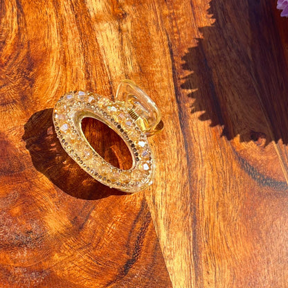 Halo Crystal Claw Clip