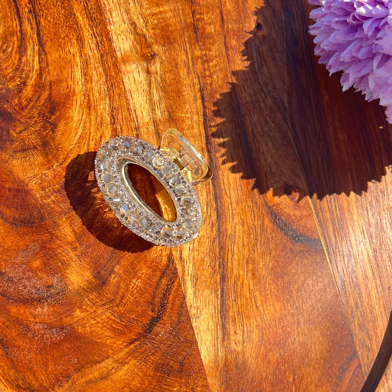 Halo Crystal Claw Clip