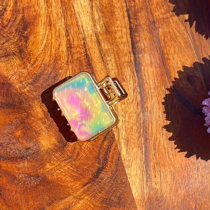 Marble Luxe Mini Claw Clips