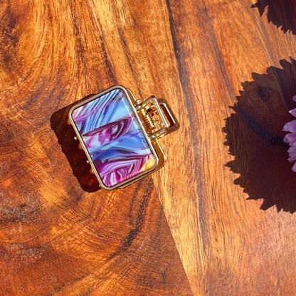 Marble Luxe Mini Claw Clips