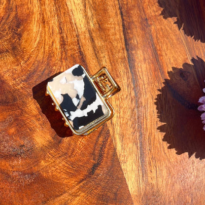 Marble Luxe Mini Claw Clips