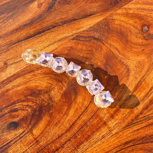 Crystal Glam Banana Hair Clip - Medium