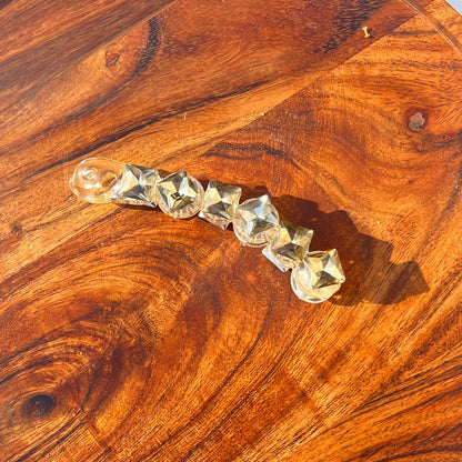 Crystal Glam Banana Hair Clip - Medium