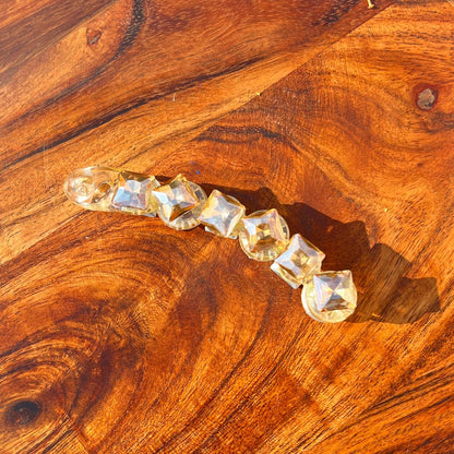 Crystal Glam Banana Hair Clip - Medium