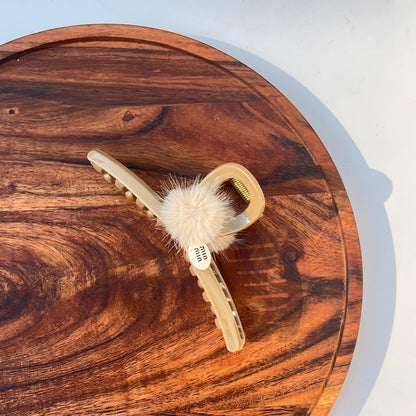 Fluffy Luxe Fur Claw Clip - Large(13cm)