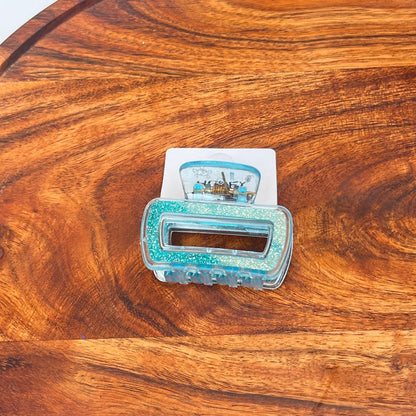 Glitter Frame Claw Clip - Medium
