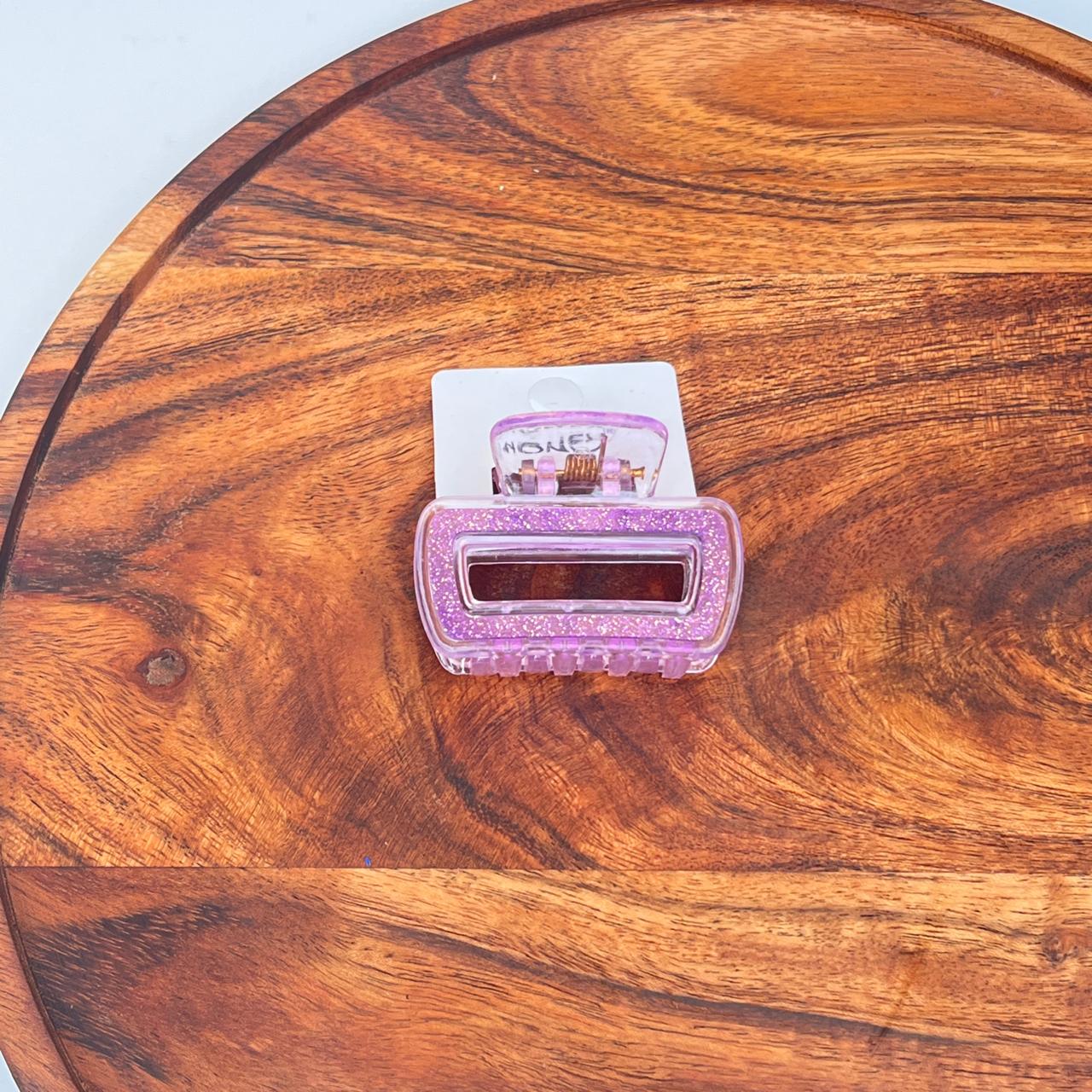 Glitter Frame Claw Clip - Medium